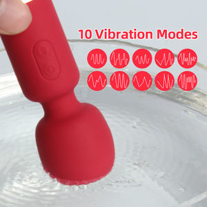 Grosir murah mainan seks tersembunyi Mini Super untuk wanita getaran kuat penjepit stimulasi silikon AV tongkat Vibrator - Product Image 4