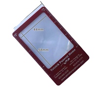 Custom PVC Handmade Fashionable Reading Wallet Credit Card Sized Magnifiers with 3X Fresnel Lens for Promotion