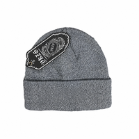 Bonnet en tricot style gothique premium avec logo personnalisé, chapeau d'hiver chaud de luxe, bonnet streetwear à revers pour hommes et femmes, vente en gros