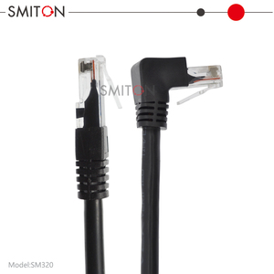 Câble <span class=keywords><strong>Ethernet</strong></span> à angle droit Rj45 Cat5 de réseau de LAN de <span class=keywords><strong>coude</strong></span> de forme de L de 90 degrés - Product Image 3