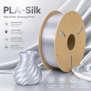 LONGQI Premium Solid Color Silk <b>PLA</b> Filament 1.75mm 1kg High Gloss Shiny Silky 3D Printer Material <b>PLA</b>-Silk Filament - Product Image 2
