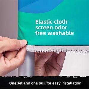Support de toile de fond pliable et portable pour photographie, avec cadre robuste et double face pour housses d'oreiller, idéal pour les expositions - Product Image 5