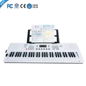 Piano de órgano electrónico con 61 teclas, instrumento Musical compatible con teclas, teclado inteligente, instrumento Musical para venta al por mayor