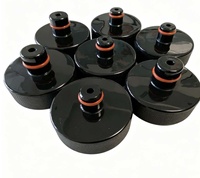 Kit de 4 patins de levage en caoutchouc pour Tesla Model 3/S/X avec étui de rangement noir