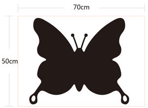 Adesivi murali a farfalla in PVC rimovibili ecologici lavagna nera cancellabile impermeabile in vinile per la scrittura e il <span class=keywords><strong>disegno</strong></span> - Product Image 4