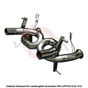 ระบบท่อไอเสียแบบตรง Vortex SS304 สำหรับ Lamborghini Aventador SVJ LP770-4 6.5L V12 Performance แบบติดตั้งได้โดยตรง - Product Image 2