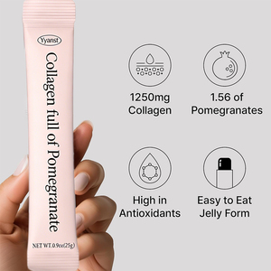 Collagène OEM/ODM enrichi à la grenade, favorise l'élasticité de la peau, réduit les rides, supplément de collagène beauté en gelée, échantillon gratuit. - Product Image 3