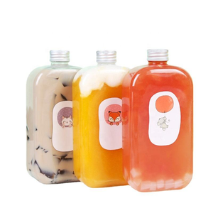 Botella de Plástico Transparente Vacía al por Mayor de 375ml 500ml con Tapa de Rosca para Leche, Zumo, Té, Refresco - Product Image 5