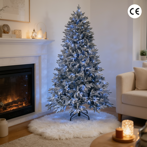 Nouveau Modèle 2026 – Sapin de Noël Artificiel en Cèdre, Entièrement en PE, Lumineux, Haut de Gamme, Écologique, pour Extérieur, avec Télécommande, Résistant aux Flammes - Product Image 1
