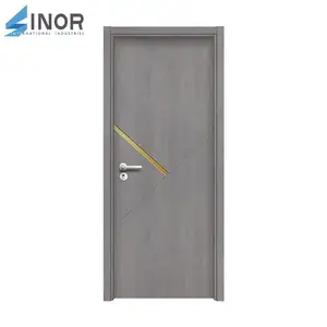 Porte laminée en pvc de haute qualité portes en bois de dernière conception