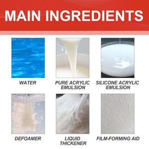 Jaysuing adesivo impermeabile, tetto bagno parete della cucina impermeabile libera fracassatura mattoni vernice a prova di perdite - Product Image 5