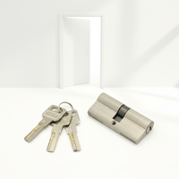 Cylindre de serrure de porte en alliage de zinc double ouverture 70 mm de haute qualité avec clés, norme européenne, pour ensemble de serrures de portes en bois, PVC et aluminium