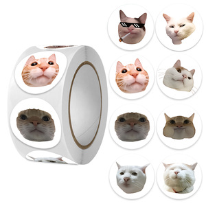 500 Pegatinas Impermeables de Gatos Divertidos, <span class=keywords><strong>MEME</strong></span>, Dibujos Animados, Graffiti, para Decorar Teléfonos, Guitarras, Computadoras Portátiles, Maletas - Product Image 4