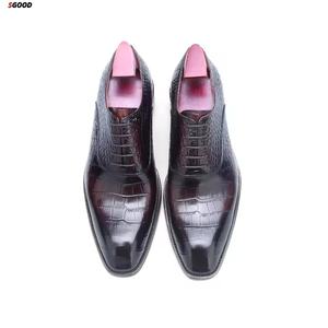 Mocasines Oxford de Cuero Genuino para Hombre, con Punta de Acero, Plataforma, Antideslizantes, Transpirables, con Amortiguación de Aire, Zapatos de Boda - Product Image 6