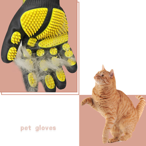 Sarung tangan Pembersih perawatan kucing anjing peliharaan, sarung tangan perawatan mandi hewan peliharaan penghilang bulu kotoran - Product Image 3