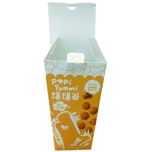 New Custom Printing Paper Food Boxes Takeaway Packaging Container For Popcorn Nuts Kernels Packing Box