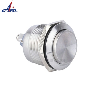 Abilkeen 22mm cao vòng đầu U <span class=keywords><strong>Series</strong></span> kim loại <span class=keywords><strong>push</strong></span> <span class=keywords><strong>button</strong></span> chuyển 1NO tự thiết lập lại loại với 2-pin vít thiết bị đầu cuối - Product Image 3