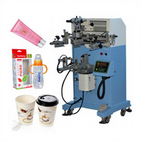 Equipo de Serigrafía Semiautomático para Botellas de Cosméticos, Botellas de Bebidas y Vasos de Vidrio
