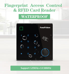 Cảm ứng không thấm nước RFID Reader Door Bàn phím điều khiển độc vân tay Slaver đọc sinh trắc học RFID thẻ điều khiển truy cập - Product Image 5
