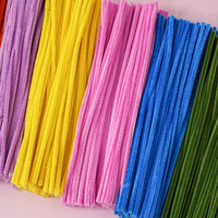 Kit de loisirs créatifs transfrontalier pour bouquets DIY, avec tiges en chenille colorées, fleurs artisanales style macaron, jouet en forme de fleur, barre torsadée de 30 cm