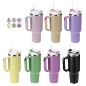 <span class=keywords><strong>Taza</strong></span> de viaje de <span class=keywords><strong>acero</strong></span> <span class=keywords><strong>inoxidable</strong></span> con asa, vaso personalizado de 40Oz, vaso de Bicchiere Isolato, aislado Gobelet Isotherme - Product Image 3