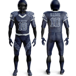 Uniforme de Fútbol Americano Personalizado por Sublimación, Manga Corta, 100% Poliéster, Secado Rápido, Transpirable, Conjuntos de Camisetas de Práctica - Product Image 4