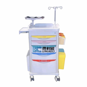Troli Medis Darurat ABS Non-Magnetik dengan Platform <span class=keywords><strong>Defibrillator</strong></span> untuk Departemen MRI - Product Image 2