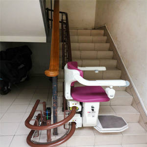 Incurvé intelligent automatique d'urgence maison ascenseur ascenseur de chaise d'escalier pour personnes handicapées - Product Image 3