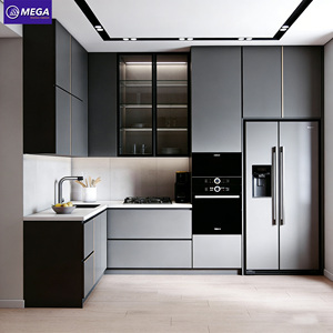 Modern <strong>Kitchen</strong> with Countertop for Apartment Use <strong>Kitchen</strong> Cabinets Ready to Assemble <strong>Small</strong> Modular <strong>Kitchen</strong> <strong>Cupboards</strong> - Product Image 1