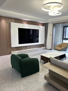 Ensemble de <span class=keywords><strong>meuble</strong></span> <span class=keywords><strong>TV</strong></span> et table basse en verre de luxe léger pour petit salon, design moderne avec bande lumineuse intégrée - Product Image 4