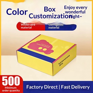Custom <b>White</b> Cardboard Gift <b>Boxes</b> Blind Box Waffle Window Double Insert Packaging - Product Image 4