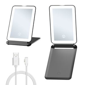 Espejo de Mano Portátil con Logotipo Personalizado, Espejo de Maquillaje Cosmético Plegable con Luz LED y Tu Logotipo - Product Image 6