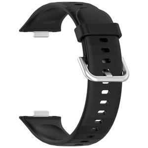 Cierre de hebilla plateada, <span class=keywords><strong>correa</strong></span> de reloj deportiva de silicona, <span class=keywords><strong>correa</strong></span> de reloj inteligente para <span class=keywords><strong>Huawei</strong></span> <span class=keywords><strong>Watch</strong></span> <span class=keywords><strong>Fit</strong></span> 3, <span class=keywords><strong>Correa</strong></span> - Product Image 1