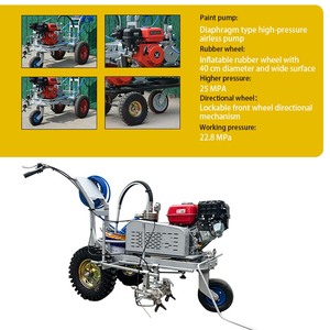 La machine de marquage routier de pulvérisation à froid marque uniformément les espaces de stationnement et les routes - Product Image 2
