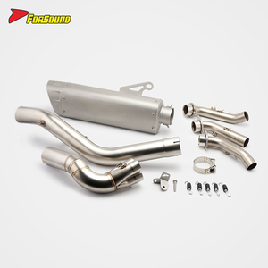 Pour ZONTES 703RR système d'échappement de moto à sortie latérale complète rue double Sport vélo réglage du son <span class=keywords><strong>AK</strong></span> <span class=keywords><strong>R1</strong></span> modèle évasion zontes 703rr - Product Image 2