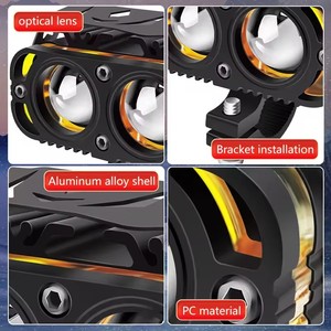 Feux <span class=keywords><strong>LED</strong></span> TCYATO pour <span class=keywords><strong>moto</strong></span>, projecteur <span class=keywords><strong>LED</strong></span> auxiliaire pour <span class=keywords><strong>moto</strong></span>, <span class=keywords><strong>phare</strong></span> universel, feux de brouillard, lampe avant supplémentaire - Product Image 4