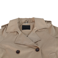 Vente en gros usine – Manteau trench court classique pour femme, coupe-vent décontracté, double boutonnage, vêtement d'extérieur printemps, support OEM ODM
