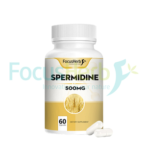 FocusHerb OEM cápsulas de extracto de germen de trigo vegano 500mg/60 cápsulas/botella cápsulas de espermidina - Product Image 1