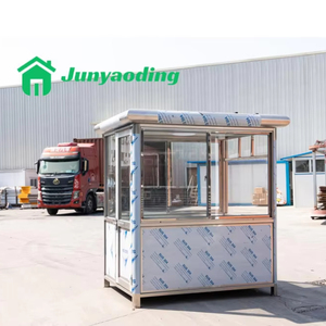 Junyaoding Maison <span class=keywords><strong>de</strong></span> garde <span class=keywords><strong>de</strong></span> sécurité extérieure Cabine <span class=keywords><strong>de</strong></span> billetterie en acier Kiosque <span class=keywords><strong>de</strong></span> stationnement - Product Image 4