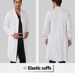 हॉट सेलिंग थोक डॉक्टर वर्दी सफेद लैब कोट प्रयोगशाला वर्दी पहने सफेद मेडिकल स्क्रब - Product Image 5