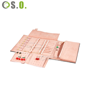 Organizador de Joyas de Terciopelo Rosa de Gran Capacidad, de Lujo y Alta Gama, Marca Shero, Color y Tamaño Personalizables para Almacenamiento de Múltiples Joyas - Product Image 6