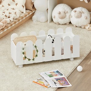 Étagère pour enfants <span class=keywords><strong>et</strong></span> banc de rangement de jouets avec roues Étagère pour jouets pour enfants - Product Image 4