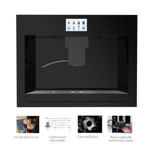 Cafetera Automática Programable Integrada en Oferta, Carcasa de Acero Inoxidable, 19 Bares, Francesa, Española, para Exteriores y Automóviles, OLYAIR - Product Image 2