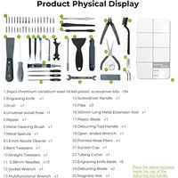 Kit d'outils pour imprimante 3D Creality, 74 pièces, ensemble d'accessoires pour l'assemblage, le démontage et la coupe de filament