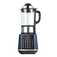 Blender listrik dapur profesional, Blender prosesor makanan, pemanas vakum, 1,75l 1100W, rumah tangga