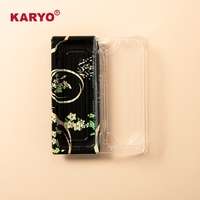 KARYO-Boîte à Sushi en Plastique de Qualité Alimentaire, Boîte Jetable Transparente avec Couvercle, Nouvelle Conception, 1102