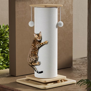 Custom <strong>Cat</strong> <strong>Scratching</strong> <strong>Post</strong> with Stand Large Solid Wood <strong>cat</strong> Climbing Frame, Multi-level <strong>Scratching</strong> Board with Space Capsule - Product Image 1