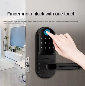 מנעול חכם מצויד ידית עשוי חומר סגסוגת, הכולל טביעת אצבע, סיסמה, כרטיס ic, משרד ובית הספר פותח. - Product Image 2