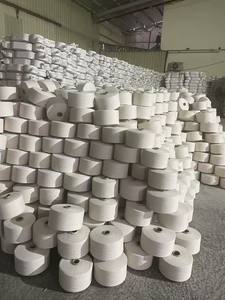Hilo Mezclado al por Mayor de Vietnam Ne 6s/1 35% Algodón Reciclado + 65% Poliéster Reciclado de Extremo Abierto de Baja Torsión Fácil de Usar para Tejer - Product Image 2