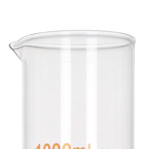 Cilindro graduado de vidrio sin base, resistente a ácidos y álcalis, instrumento de medición preciso a escala completa para análisis químico - Product Image 2